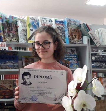 Gabriela Delev din Ștefan Vodă, câștigătoarea Concursului „La izvoarele înțelepciunii”