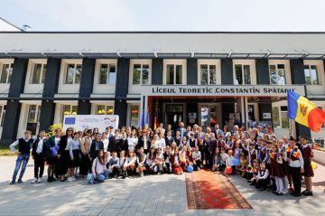 Cu suportul Uniunii Europene, 606 elevi și profesori de la Liceul Teoretic „Constantin Spătaru” din Leova beneficiază de condiții de studiu îmbunătățite